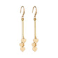 Popular Iron Piece Heart Earrings Retro Fashion Long Tassel Earrings Earrings Accessories