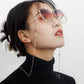 Glasses non-slip rope dripping glaze color love love diamond handmade chain high-end glasses chain mask lanyard face chain female