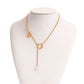 Explosive simple long tassel hollow love pendant necklace female ins niche design sense light luxury