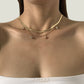 Jewelry Hip Hop Cool Crystal Pendant Necklace Retro Simple Metal Snake Bone Chain Necklace