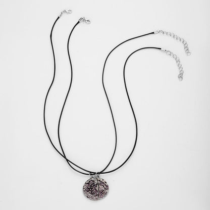 Fashion personality high sense design niche wild couple moon surface moon sun necklace set