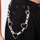 Hip Hop Punk Heart Waist Chain Fashion Pants Chain Acrylic High Street Rock Trend Decoration