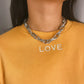 Jewelry personality hip-hop punk thick chain multi-ring trend necklace creative twist chain necklace female