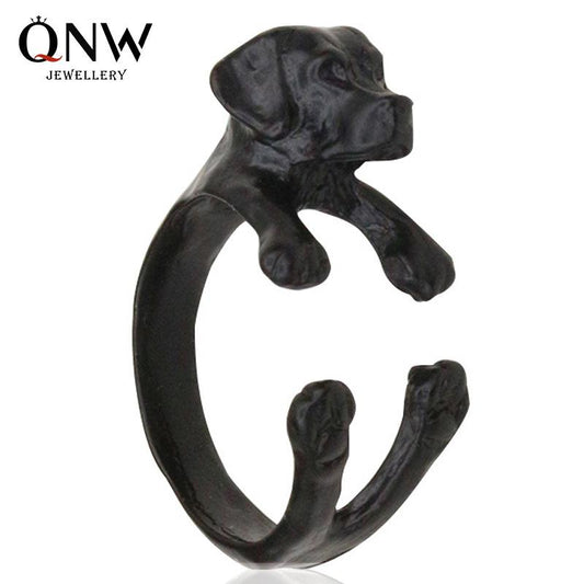 Cute Zodiac Cocker Spaniel Ring Puppy Index Finger Ring Jewelry