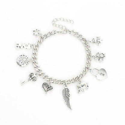 Creative Jewelry Alloy Bracelet Fashion Electroplated Ancient Silver Bracelet