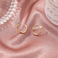 Metal geometric twisted earrings female fashion temperament C-shaped earrings ins simple ear jewelry