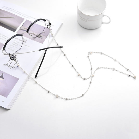 Jewelry fashion glasses mask dual-use accessories temperament pearl chain sunglasses chain female