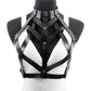 C273 Jewelry Gothic exaggerated Harajuku collar PU underwear sexy strap body chain female
