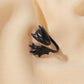 Angel devil ring gothic pterosaur open ring couple pair ring black tail ring dark trend jewelry