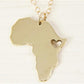Africa Map Necklace Jewelry