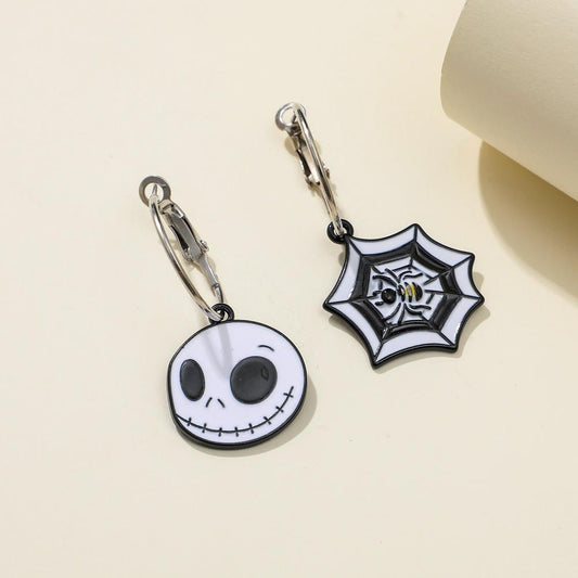 Explosive Halloween jewelry horror funny skull witch mummy bat earrings necklace