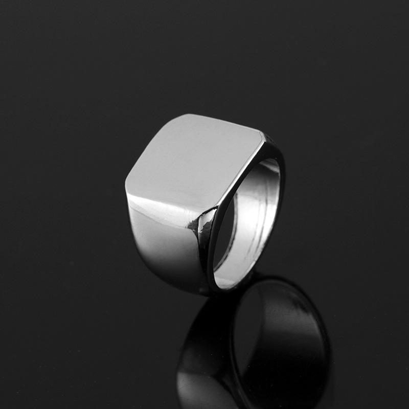 Ring Fashion Creative Glossy Ring Personality Simple Hip Hop Men's Ring Hand Jewelry