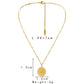 Niche Fashion Simple Personality Retro Stainless Steel Coin Eyelashes Eyes Short Necklace Necklace Female