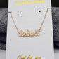 Creative Letter Bestill Necklace Stainless Steel Clavicle Chain