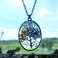 Fashion creative dried flower tree of life necklace simple and sweet clavicle chain jewelry