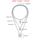 Jewelry Trend Multilayer Hollow Butterfly Rose Cross Sweater Necklace Female Necklace