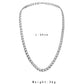 Senior Men's Simple Personality Chain Stainless Steel U-shaped Single Chain Necklace Clavicle Chain