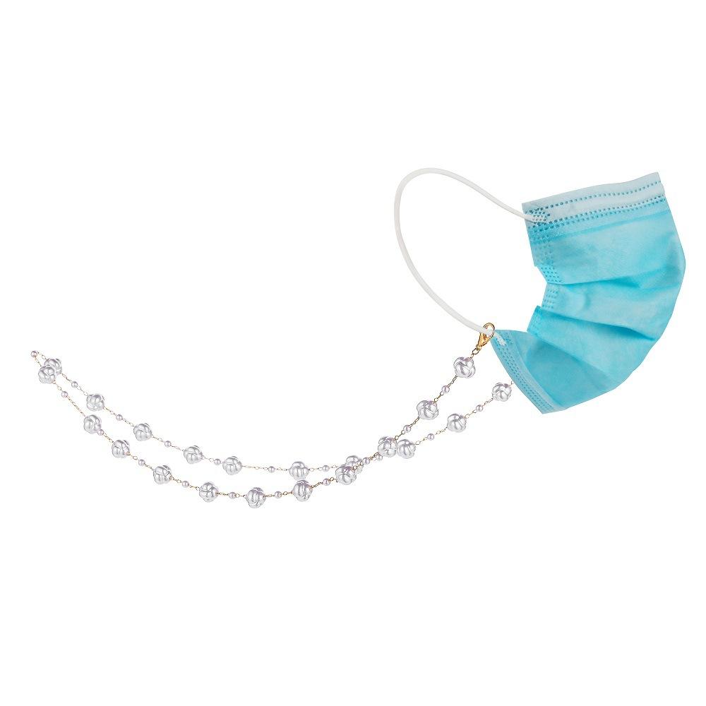 Baroque special-shaped pearl flower mask chain simple temperament design sense glasses chain anti-lost chain accessories