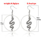 INS super hot femme fatale exaggerated snake-shaped earrings earrings net red dark black royal sister earrings female