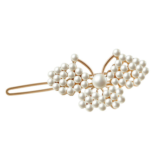 Jewelry pearl word clip hair clip headdress female net red creative geometric side clip hair accessories