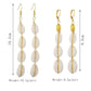 Accessories Retro Jewelry Bohemian Long Conch Shell Earrings Earrings Stud Earrings Women