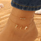 ins anklet female fashion bohemian simple metal dolphin love foot decoration beach foot jewelry