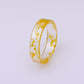 Retro Hand Jewelry Creative Handmade Dried Flower Wafer Transparent Resin Multicolor Ring Popular Jewelry