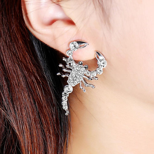 Explosive earrings fashion poisonous scorpion earrings jewelry female personality light luxury animal punk earrings