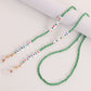Jewelry Bohemia pure color rice beads LOVE letter glasses chain accessories women's mask non-slip chain