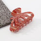 F4348 Elegant Lazy Fashion Clip Contrast Color Texture Geometric Pop Street Shoot Lady Shark Hair Clip