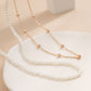 Jewelry Sexy Hollow Faceplate Elastic Thigh Chain Creative Beach Imitation Pearl Bead Body Chain
