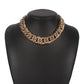 N7893 Exaggerated Trend Jewelry Punk Hip Hop Personality Necklace Trendy Thick Chain Retro Clavicle Chain