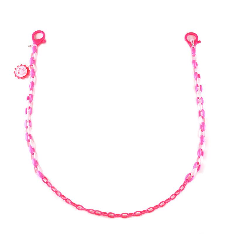 Candy Color Contrasting Color Acrylic Mask Chain Children's Anti-Le Sunflower Glasses Chain Anti-lost Rope