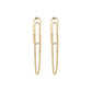 Fashion Geometric Paperclip Earrings Punk Chain Long Earrings Women Accessories