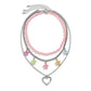 Jewelry Spice Girl Chain Heart Shaped Necklace Female Random Color Star Tassel Set Necklace