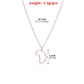 Jewelry Hollow Africa Map Pendant Necklace Female Personality Versatile Simple Fashion Necklace