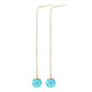 ETSY Blue Sky White Cloud Transparent Sky Resin Geometric Spherical Pendant Earwire Earrings Female Ear Jewelry