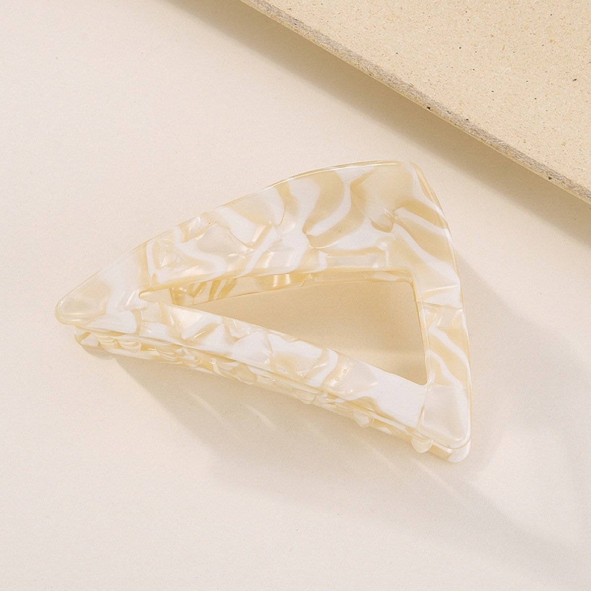 F351 Acrylic Acetate Sheet Triangular Claw Clip Female Retro Simple Lazy Net Red Hair Clip