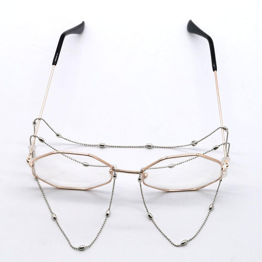 Metal glasses chain net red metal sausage chain mask hanging chain anti-lost non-slip glasses chain