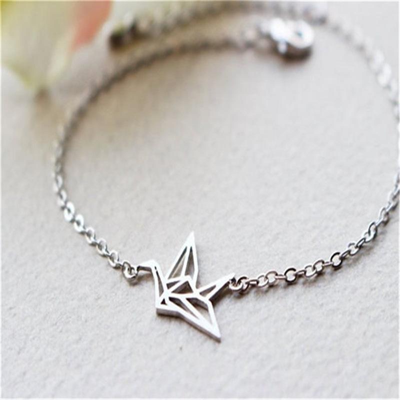 Personality Fashion Lucky Thousand Paper Crane Small Animal Bracelet Bracelet Jewelry