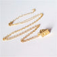 Jewelry Good Friend Set Chain Eight Petals Mosaic Cheese Pendant Necklace Explosive Special Offer