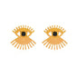 Retro Exaggerated Eye Earrings Female Fashion Simple Ethnic Eyelash Stud Earrings