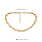 Hip-hop necklace personalized U-shaped horseshoe splicing chain fashion metal trendy street necklace