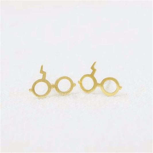 Explosive Harry Potter Stud Earrings Glasses Lightning Stud Earrings