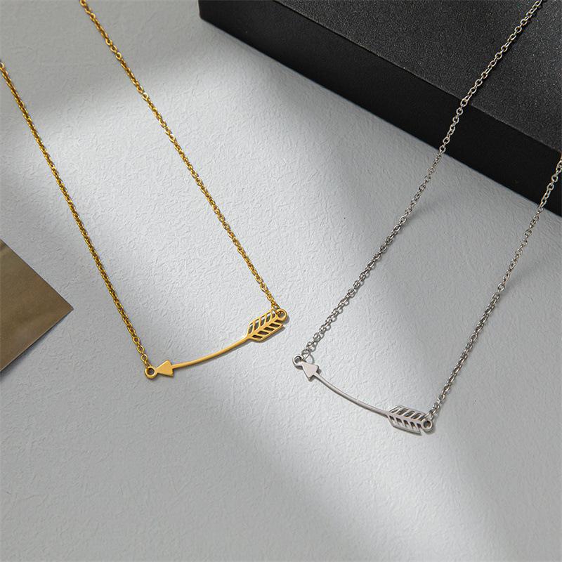 Myths and Legends Cupid's Arrow Fashion Versatile Simple Arrow Clavicle Chain Retro Geometric Pendant