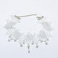 Retro super fairy white lace pearl pendant collar choker sweet and gentle short neck strap clavicle chain