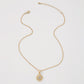 N9125 Sun Moon Pendant Necklace Niche Ladies Fashion Necklace Hong Kong Light Luxury Simple Clavicle Chain