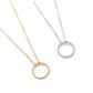 Simple temperament temperament circle collarbone necklace female short necklace necklace