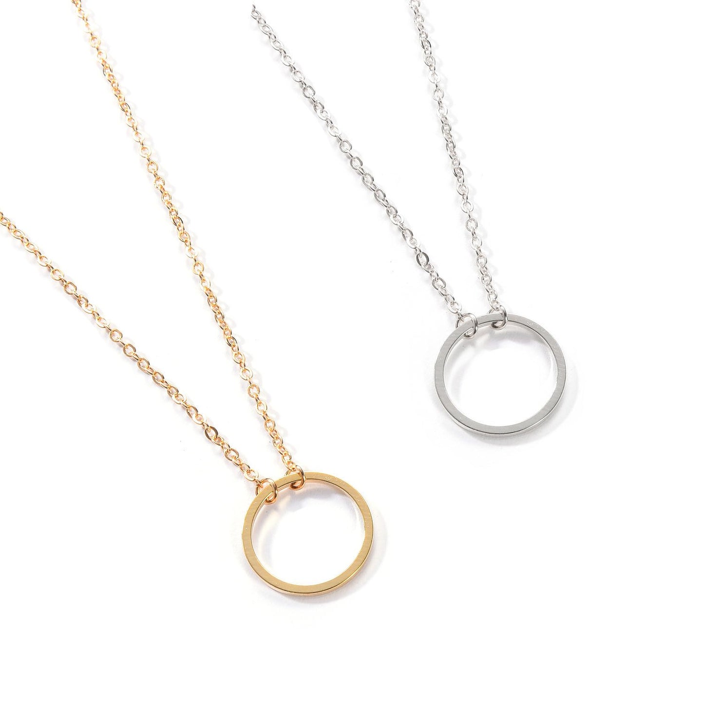 Simple temperament temperament circle collarbone necklace female short necklace necklace