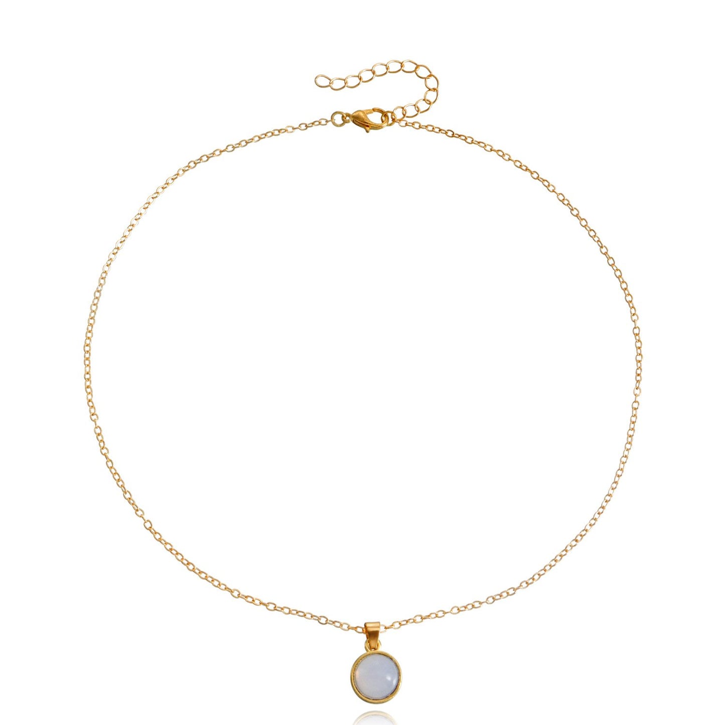 Jewelry fashion trend stacking mix and match ins retro sun god disc design white shell necklace